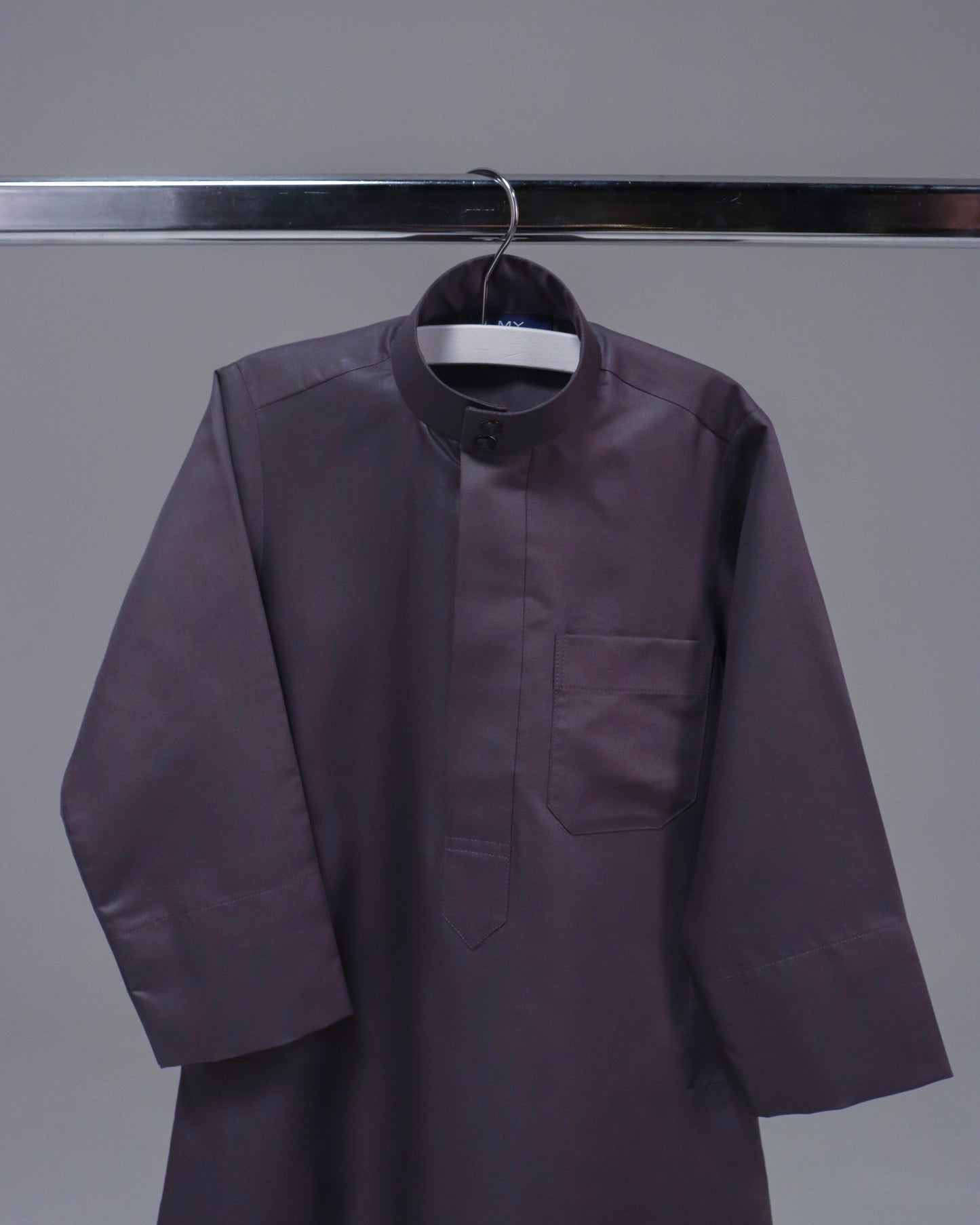SAUDI KIDS QAMEES - CHARCOAL BROWN