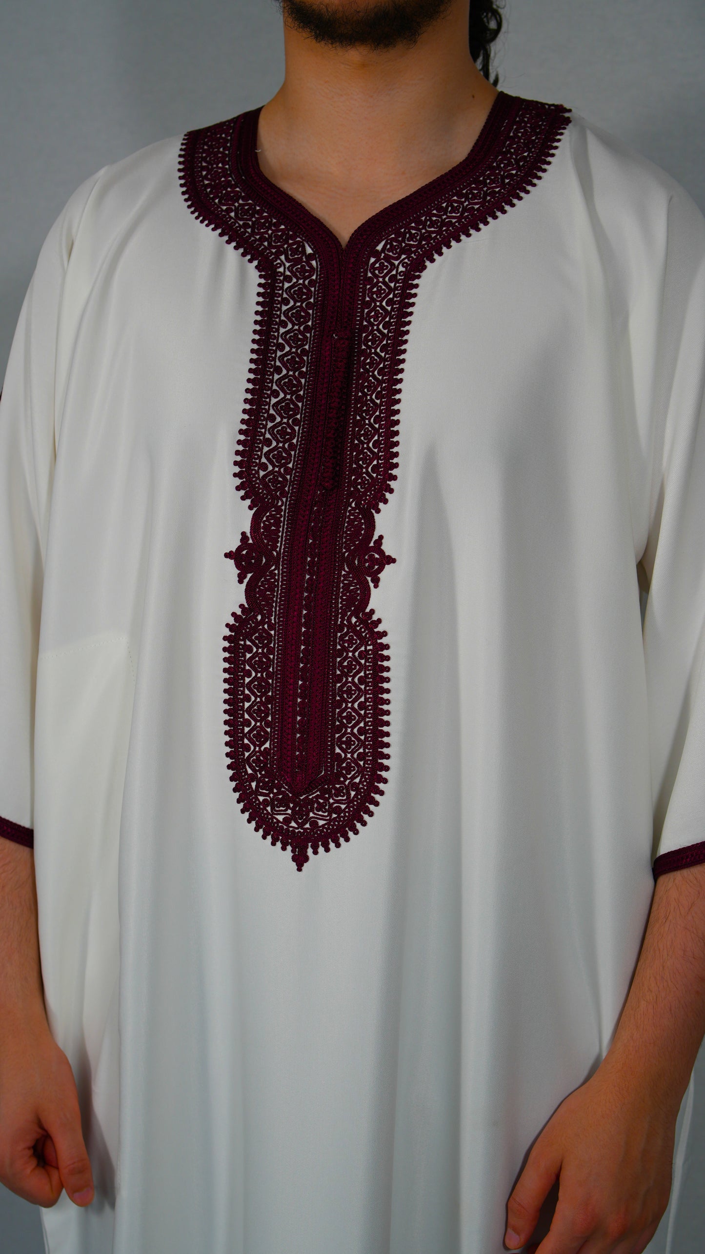 KANDORA GABARDINE - WHITE GARNET