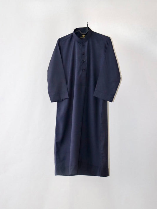 QP SAUDI KIDS QAMEES - WHITE/NAVY