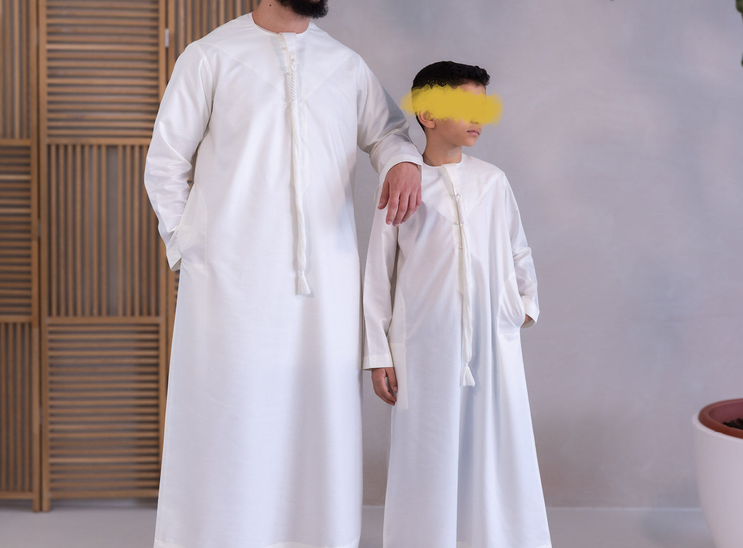 EMIRATI KIDS QAMEES - OFF WHITE