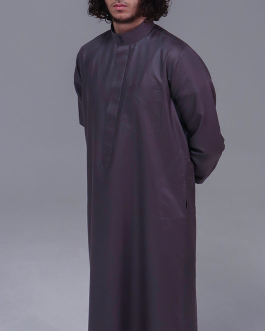 SAUDI QAMEES - CHARCOAL BROWN