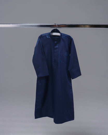 LUXURY KIDS QAMEES - NAVY BLUE