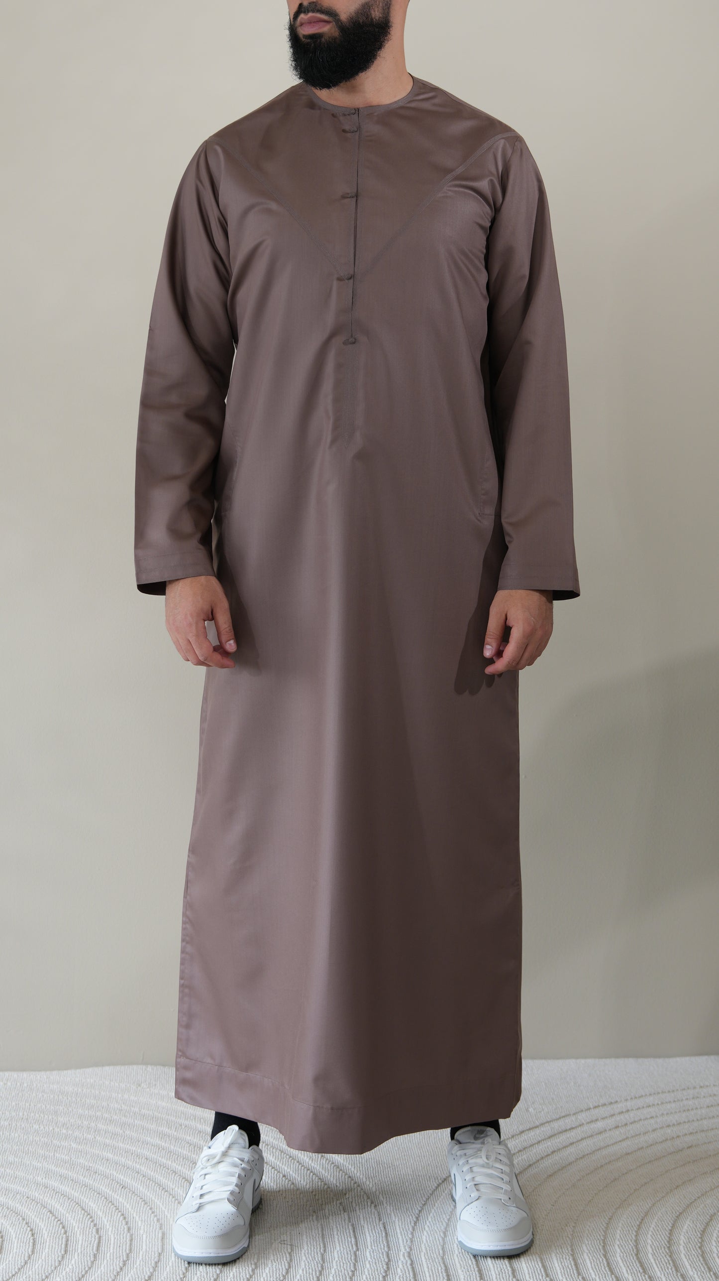 EMIRATI QAMEES - MAROON BROWN