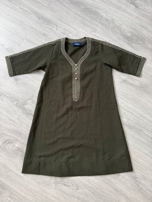 Kids Emirati Kandora - Olive